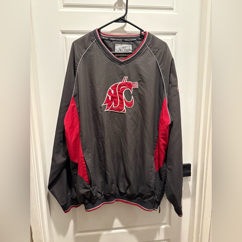 Washington State University Windbreaker Pullover - size adult XXL